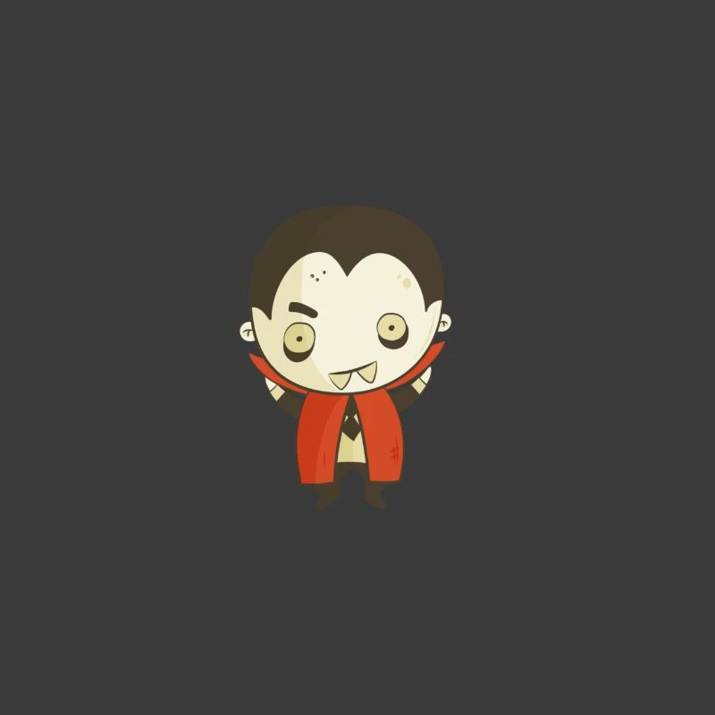 Dessin animé Vampire Dracula mignon – Conception d’Halloween