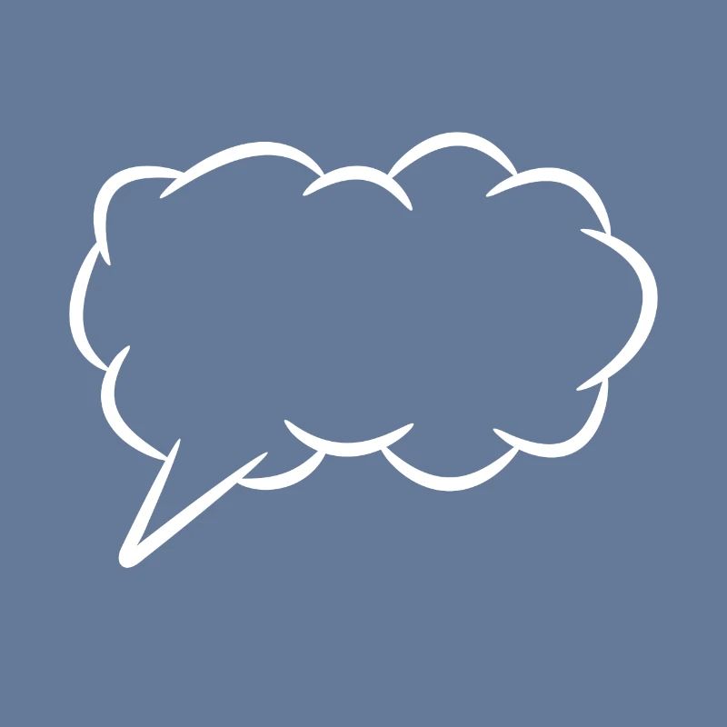 Speech bubble thought bubble