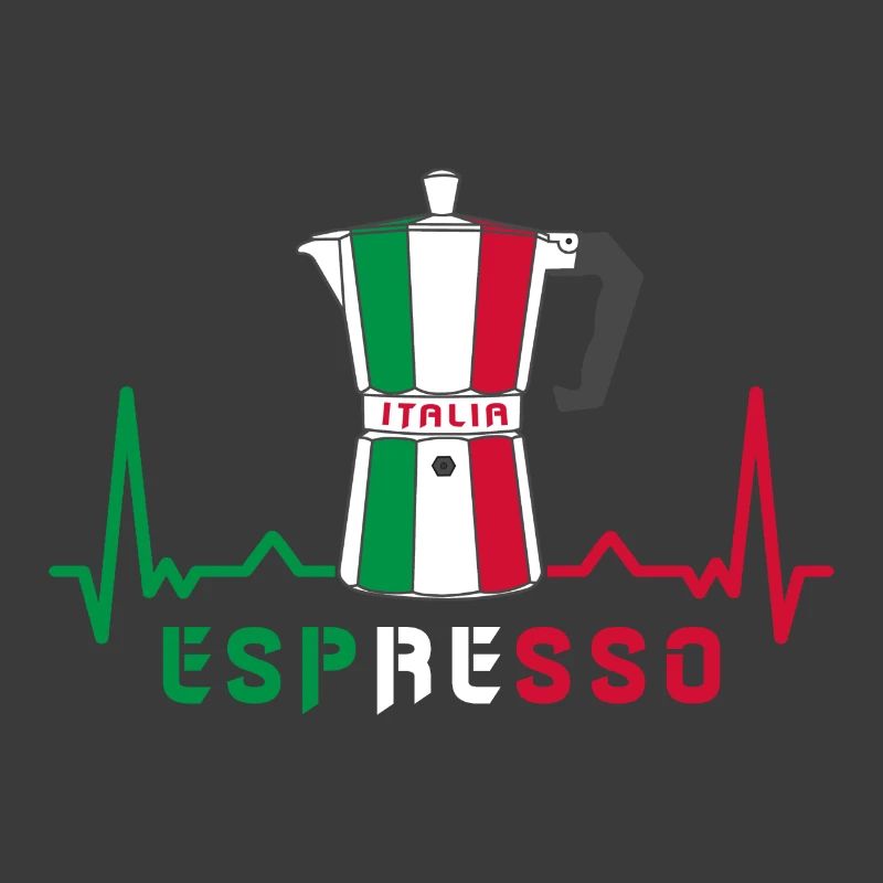 Herzfrequenz Espresso Design / Geschenkidee