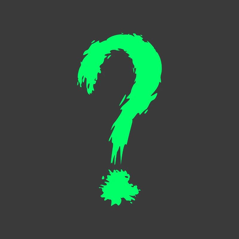 Point d'interrogation vert