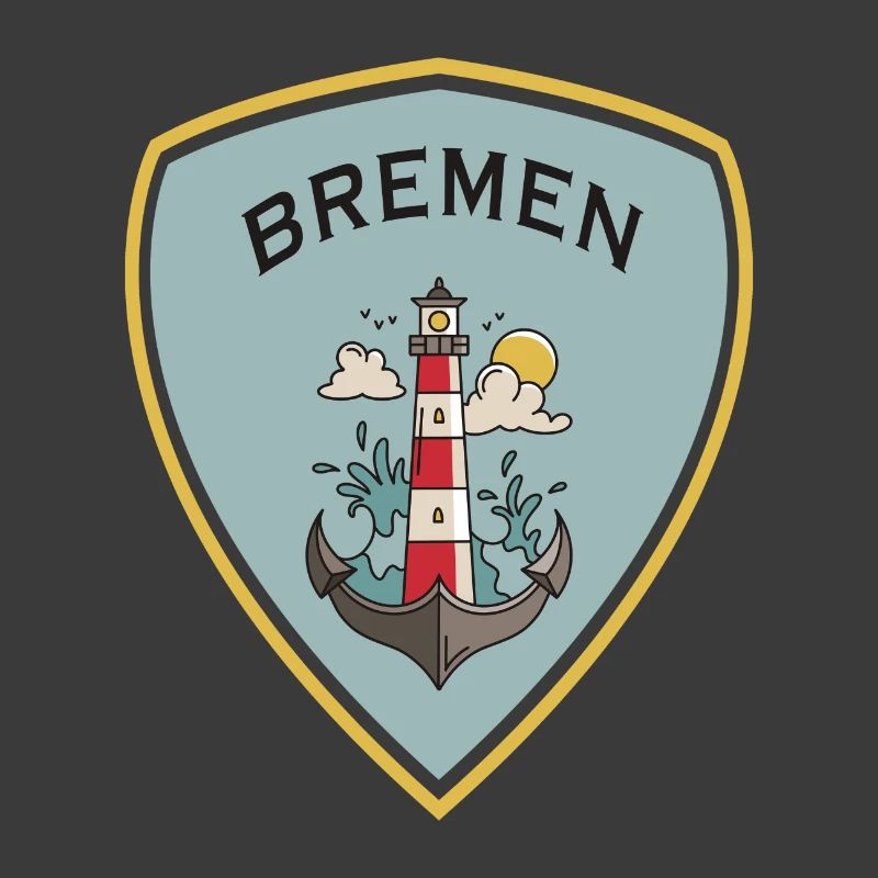 Bremen Lighthouse Crest Design