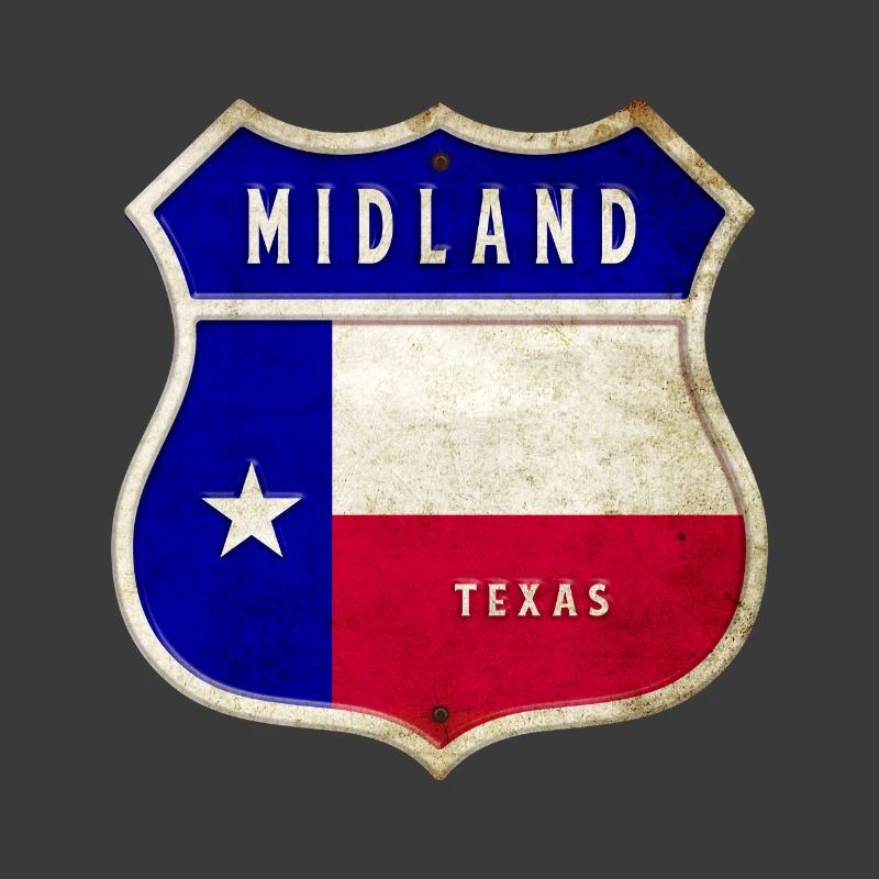 Design du drapeau Midland Texas