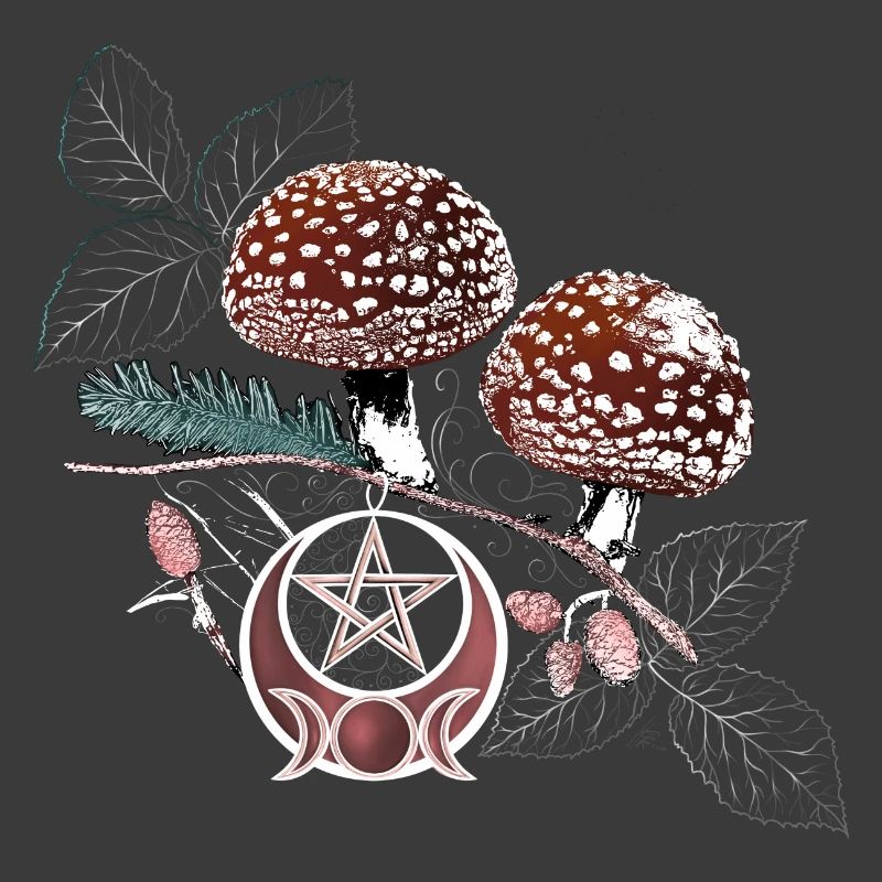 Toadstool Wicca Symbol Natural Magic Autumn