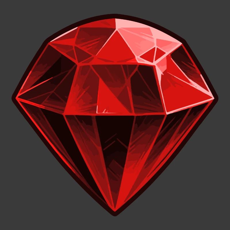 Precious Red Ruby Gemstone