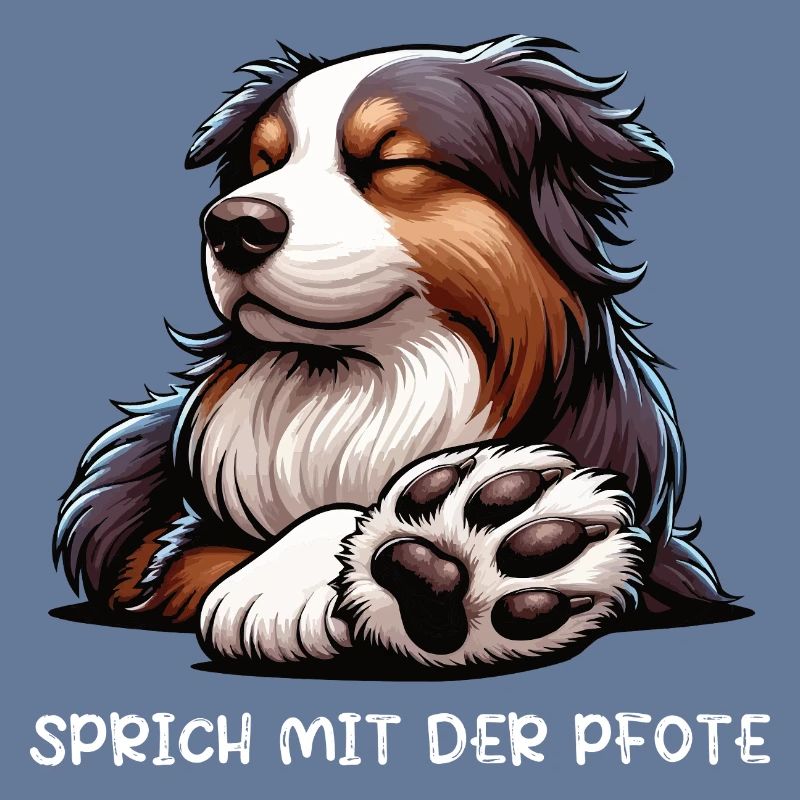 Sprich mit der Pfote Australian Shepherd Aussie 
