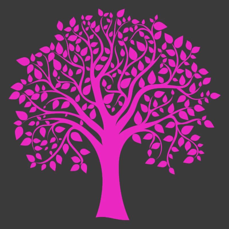 Rosa Jumbo-Baum-Muster-Silhouette