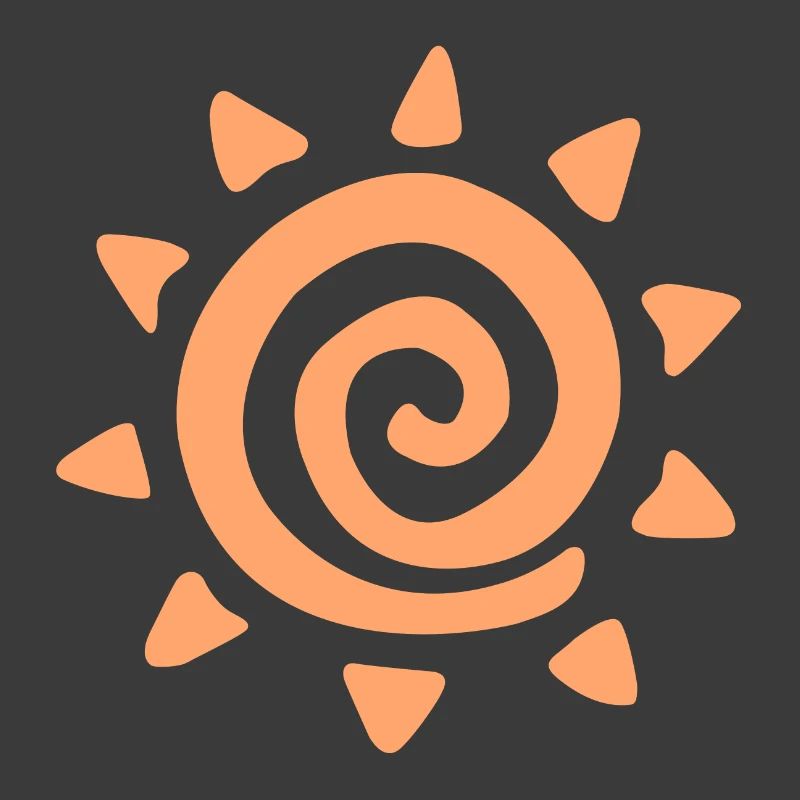 Simple sun logo