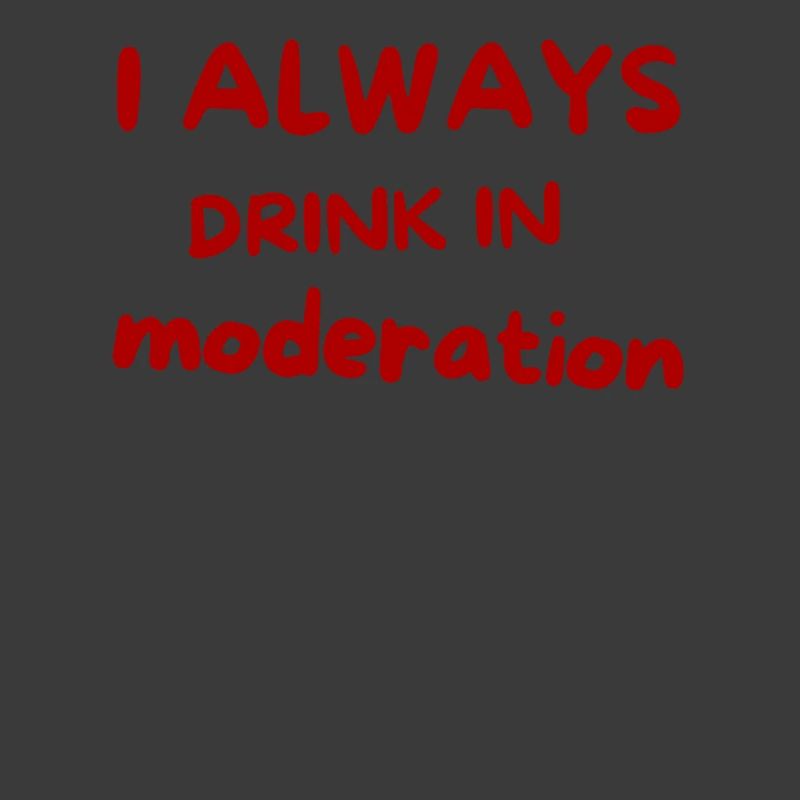 Je bois toujours avec modération – Red Script