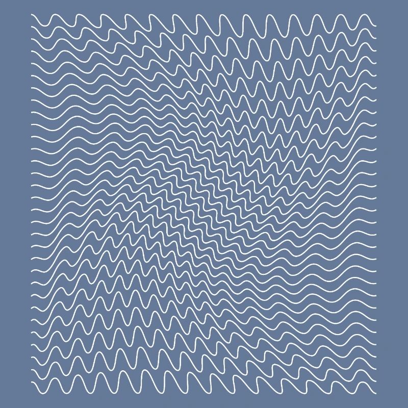 Impression d’illusion d’optique de ligne ondulée dynamique