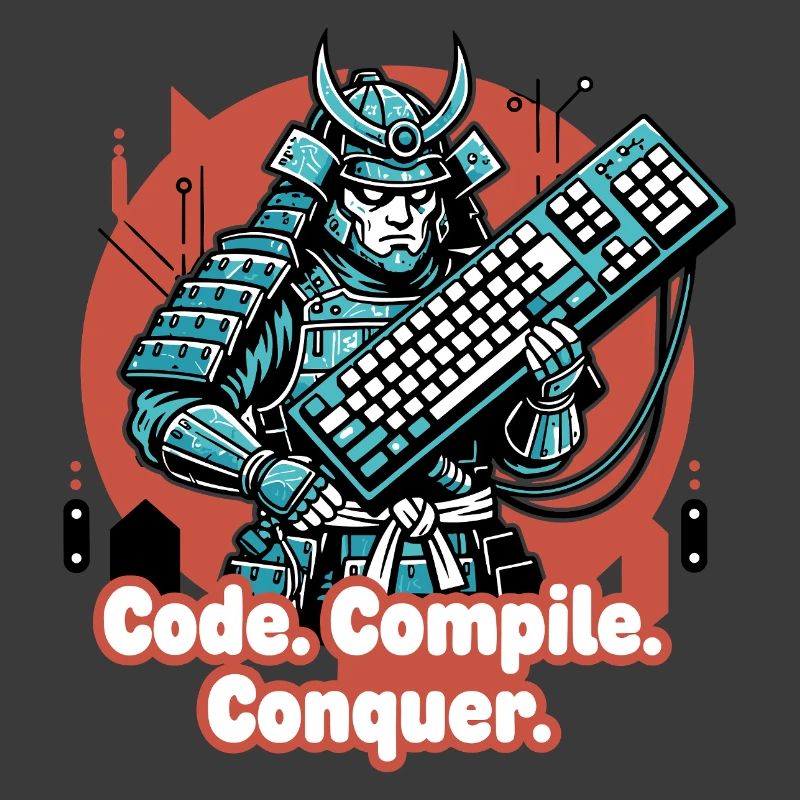 Codekampf Samurai mit Tastatur