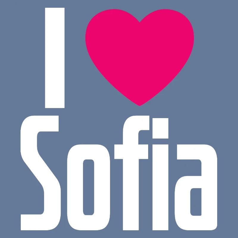 J’aime Sofia Coeur rose J’aime Sofia