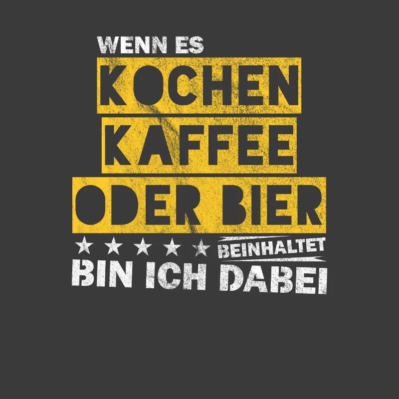 Kochen Kaffee oder Bier Junggesellenabschied