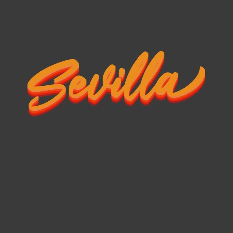 Sevilla Gradient Script Logo