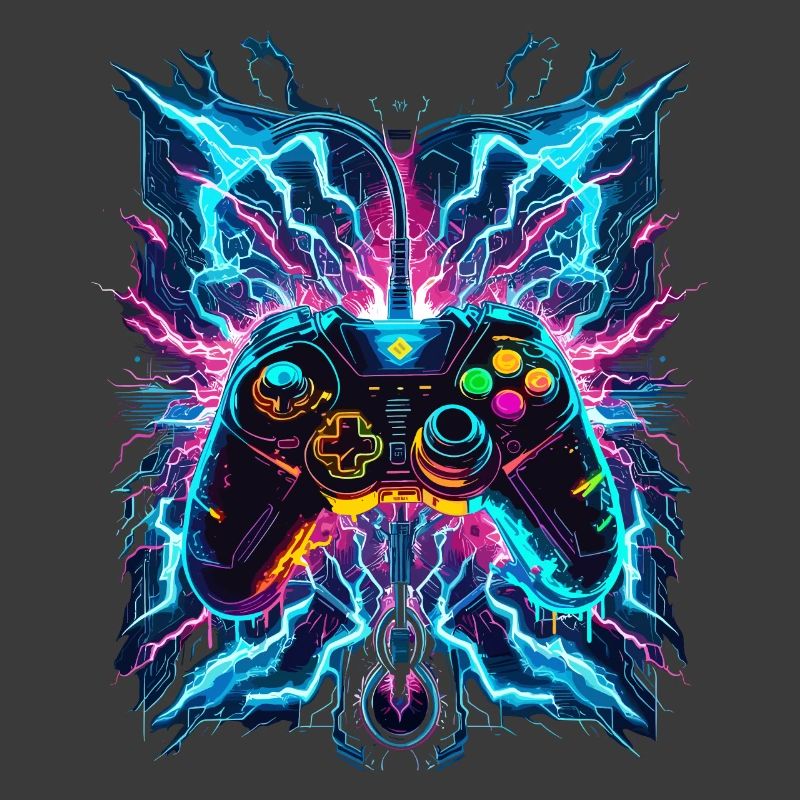 Neon Blitz Power Gaming Controller