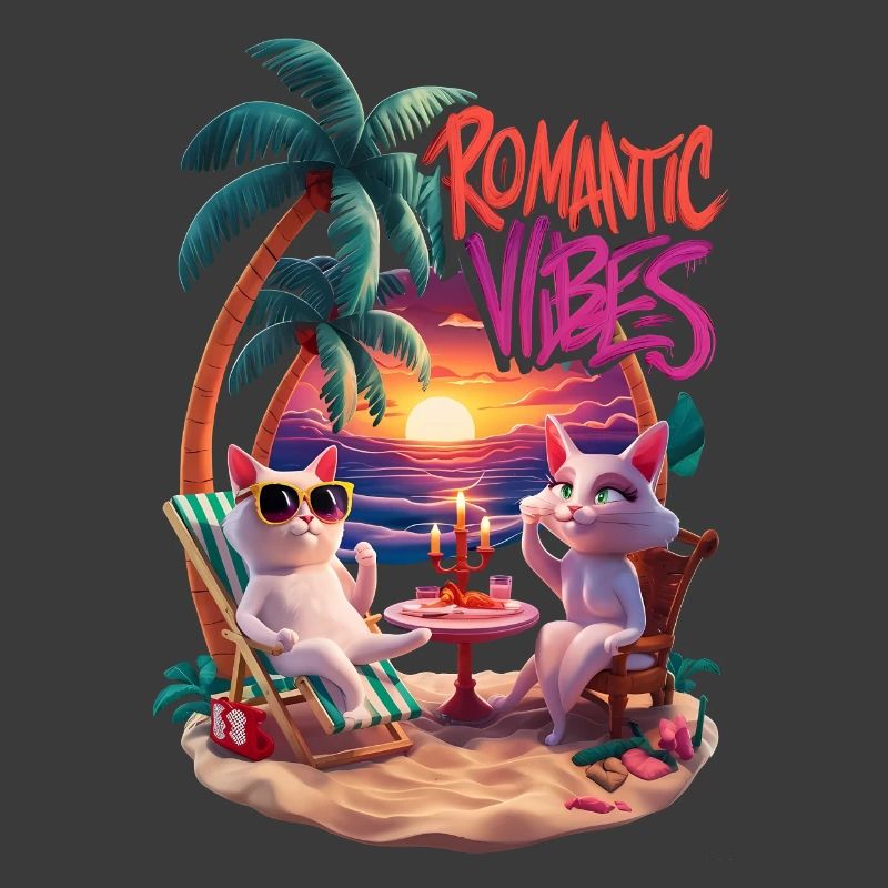 Romantischer Strandkater