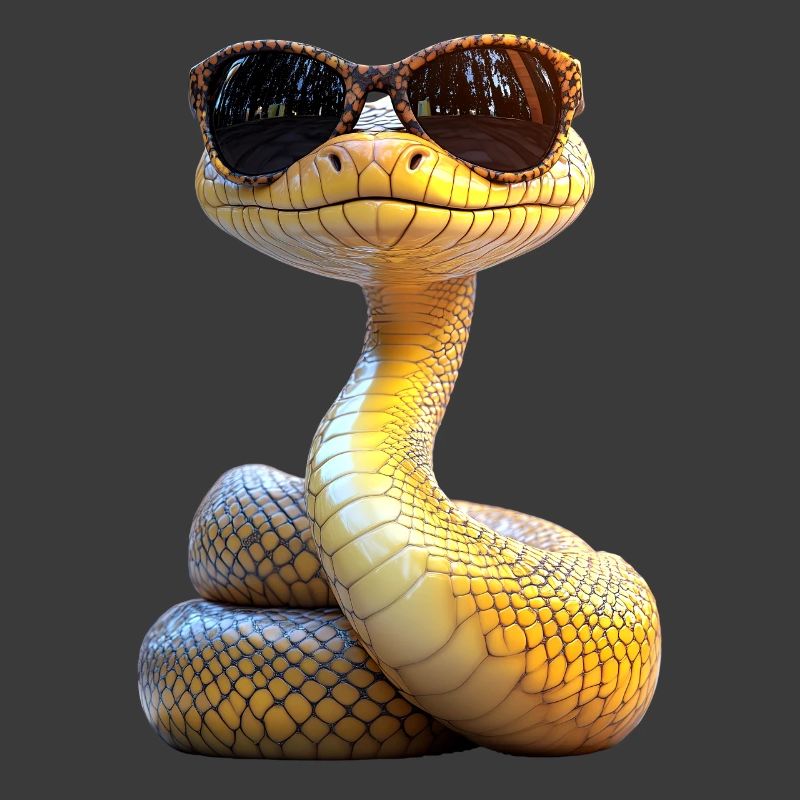 Serpent Python Cobra Mamba Serpent à sonnettes Serpent