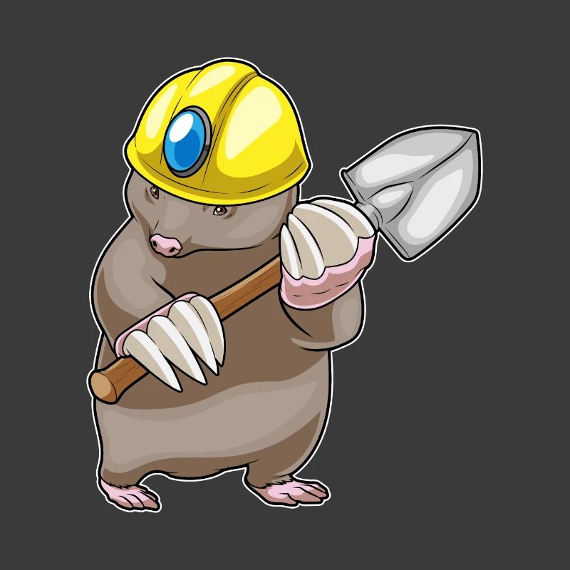 Mole Miner Shovel Mining