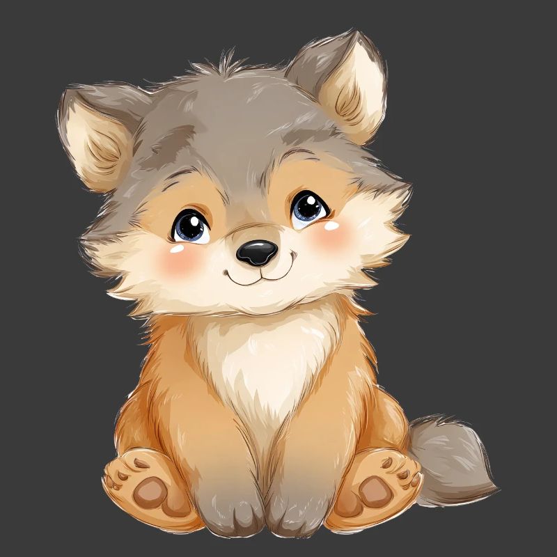 Mignon bébé loup