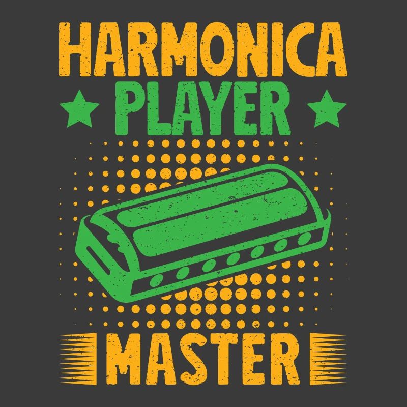 Funny Harmonica Player Master Harmonica