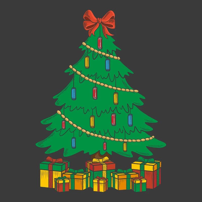 Funny Harmonica Player Christmas Tree Harmonica