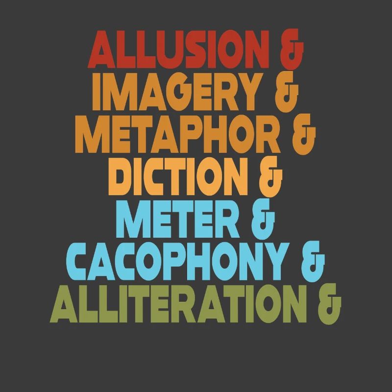 Literary Devices Typography Stack
