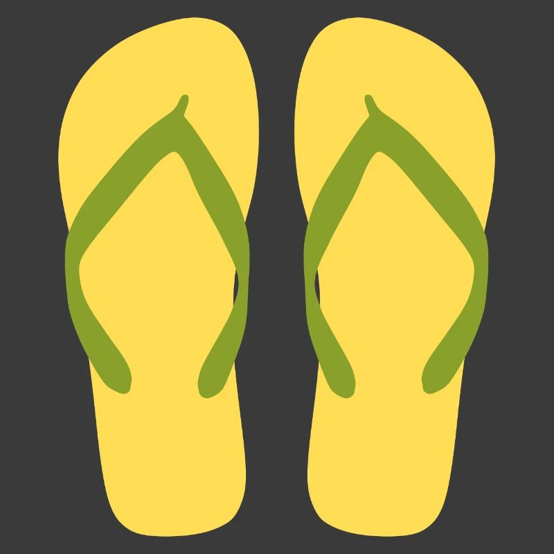 Sonnengelbe Flipflops
