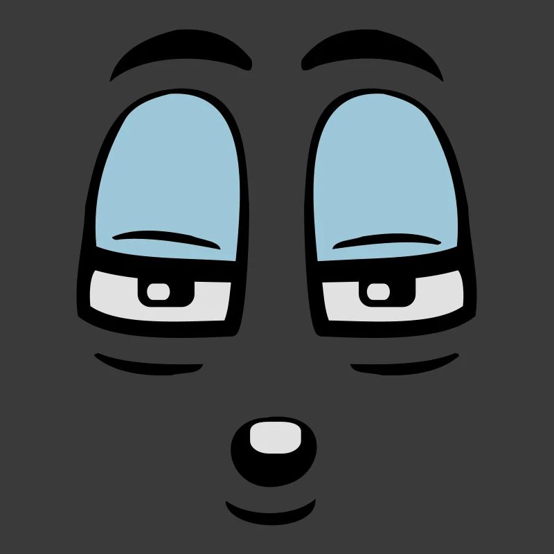 Skeptisches Comic Gesicht Verurteilender Blick