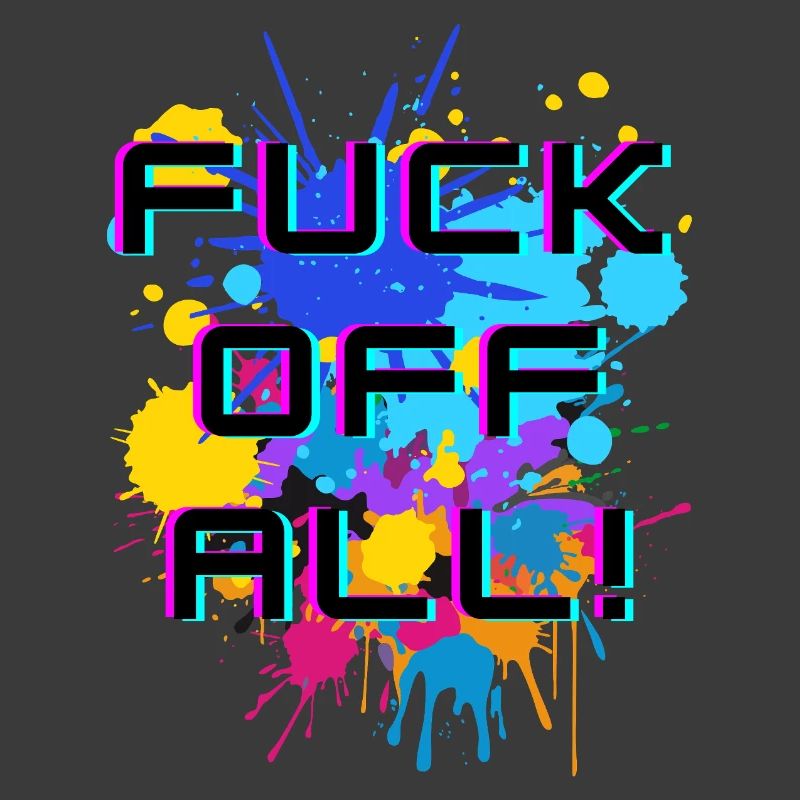 Texte expressif avec une explosion de couleurs