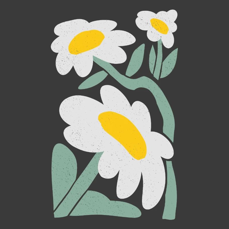 Verspielte Gänseblümchen Illustration