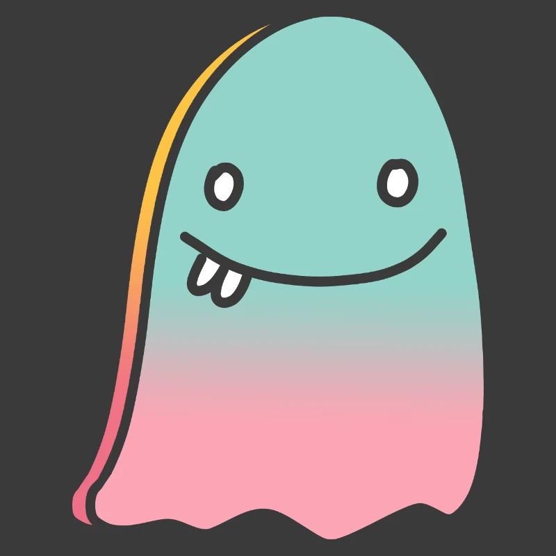 Ghost doodle gradient