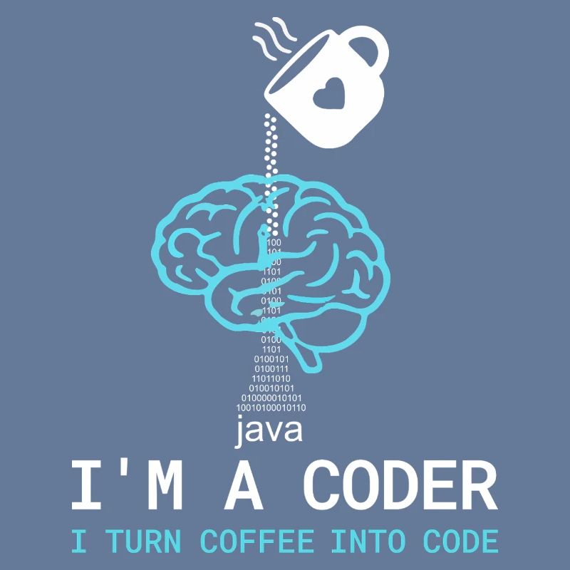 Coder T-Shirt: Coffee into Code – Nerdy Programmie