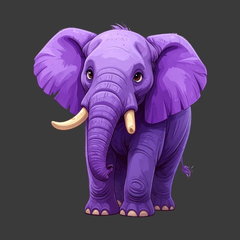éléphant violet