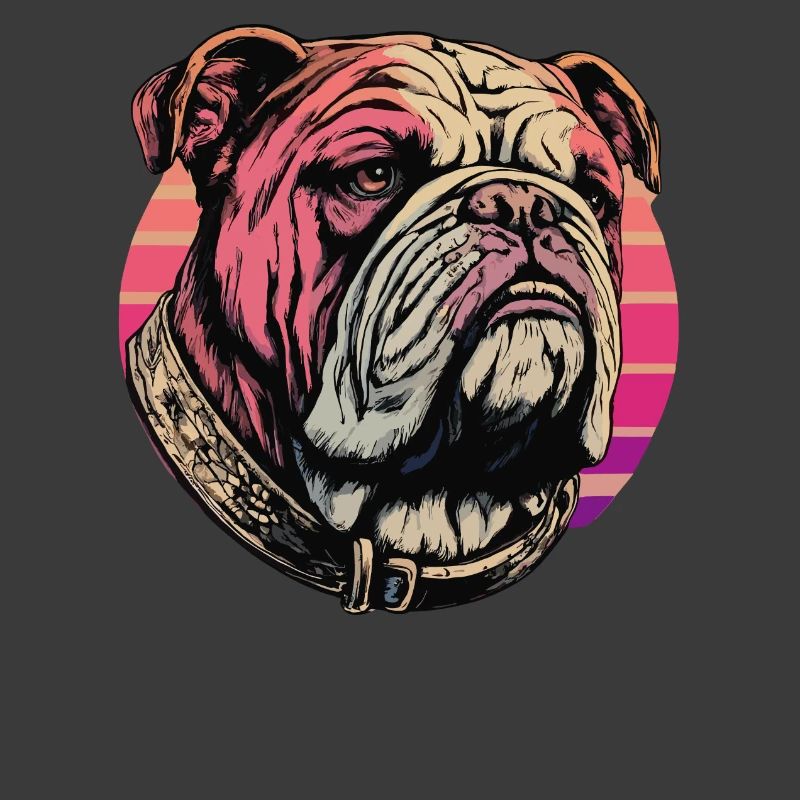 Impression d’art bouledogue élégant