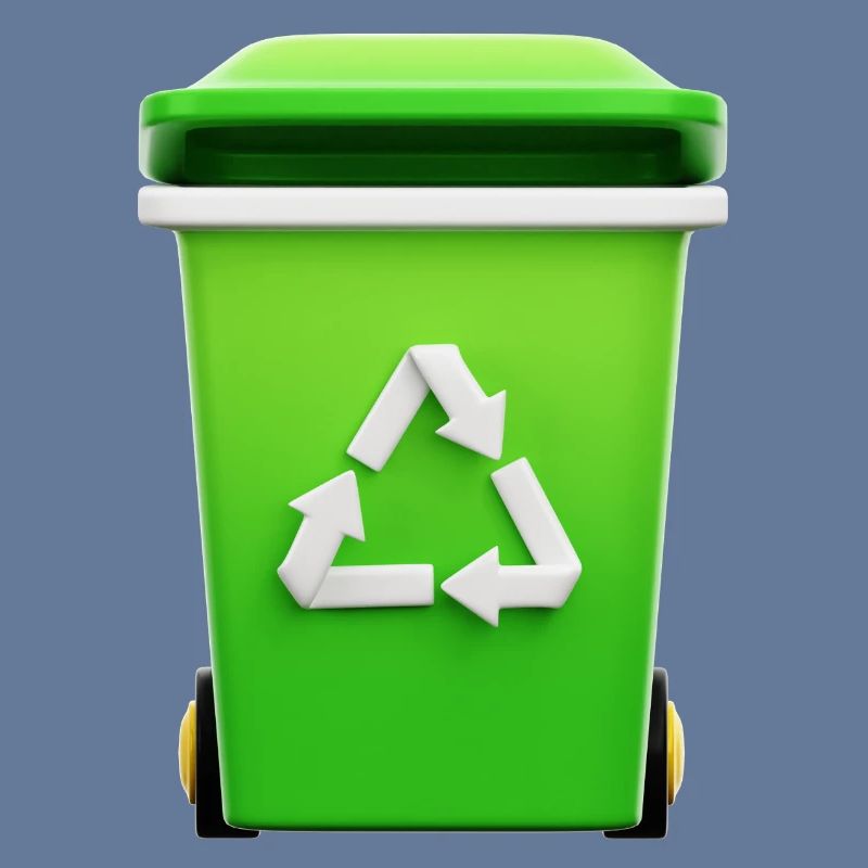 Recycling, bin, selective sorting