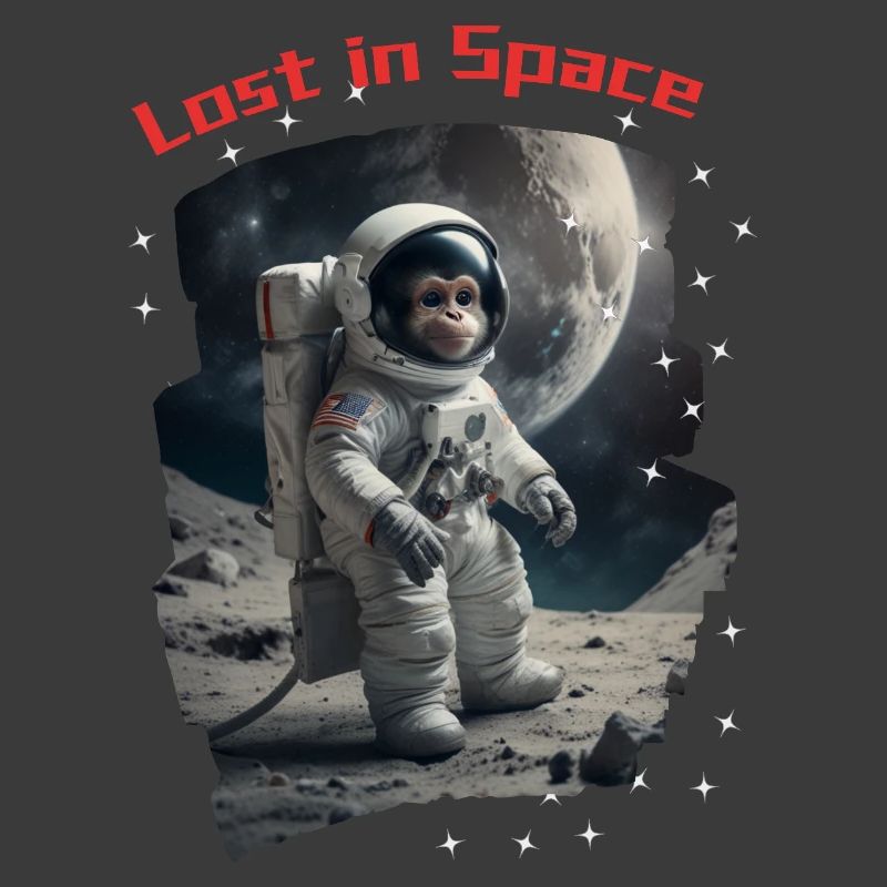 Perdu dans l’espace - Monkey en tant qu’astronaute