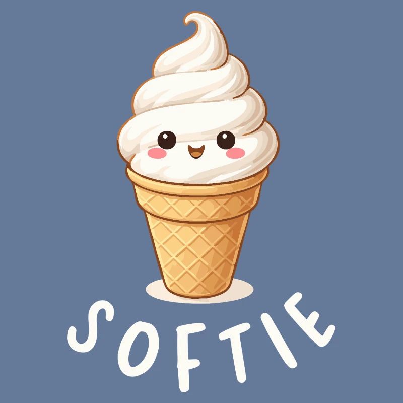 Softie. Softeis Liebe Eiscreme Statement