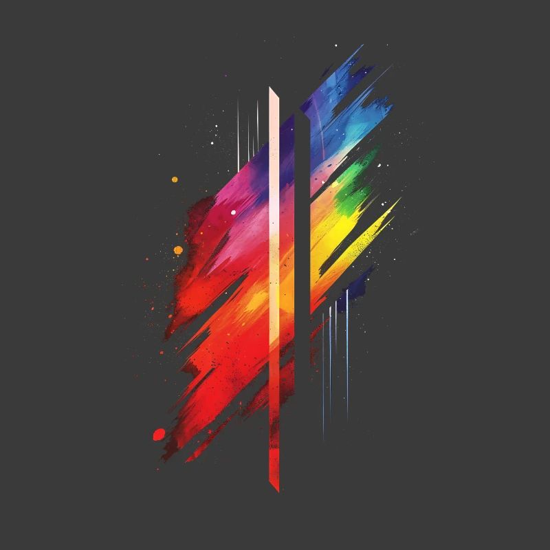 Subtil et cool Dripping Pride drapeau arc en ciel Design