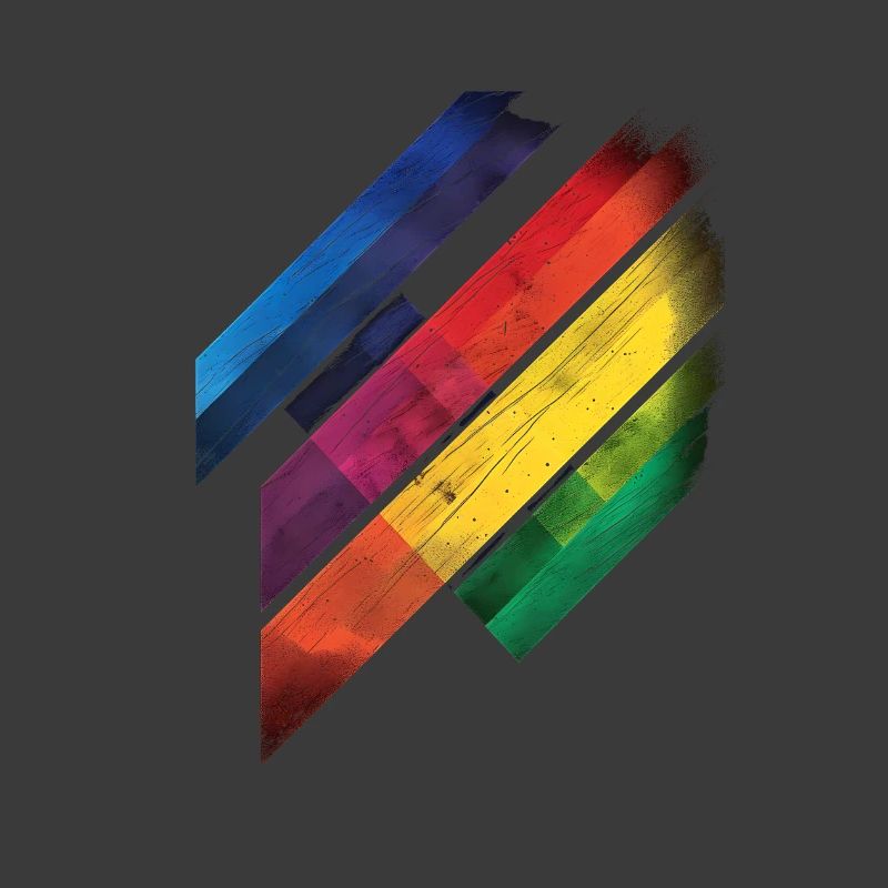 Abstraktes Regenbogen Pride Tornado Design - Lebendig