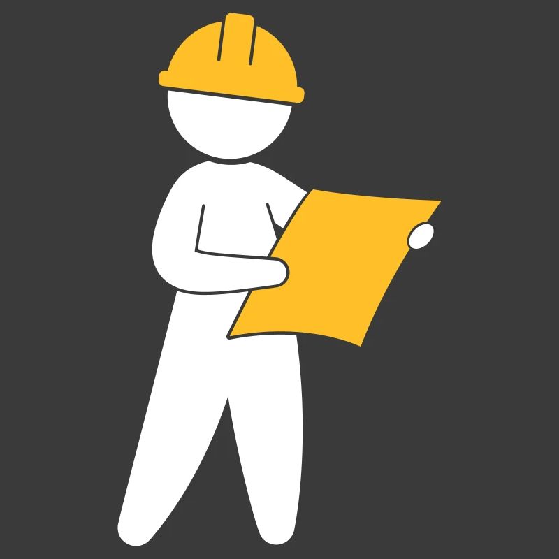 An Engineer At A Construction Site