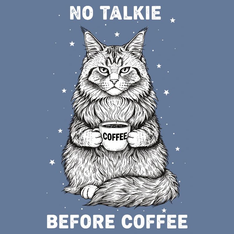 Pas de conversation devant un chat amateur de café