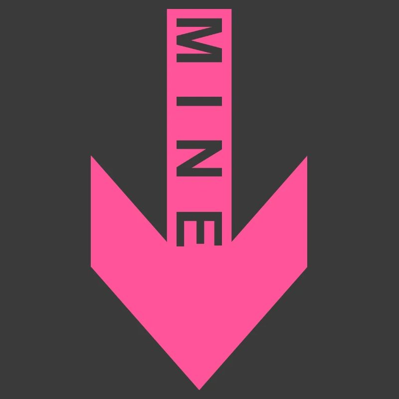 Mine flèche rose en bas