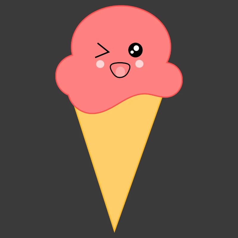 Eis Eiscreme Erdbeereis