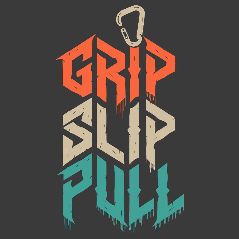 Grip Slip Pull Climbing Grunge