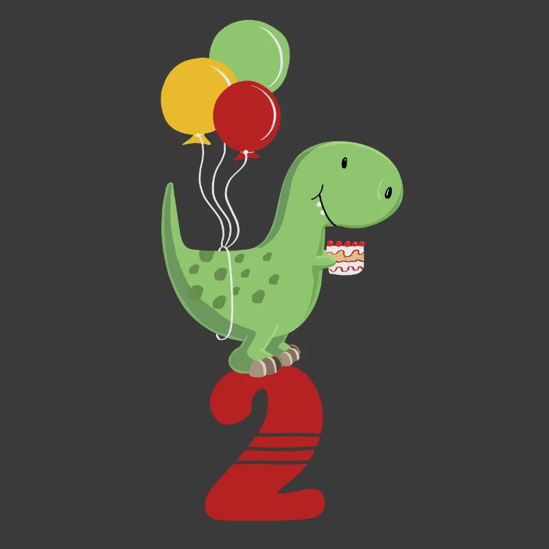 Second Birthday Boy T Rex Dinosaur