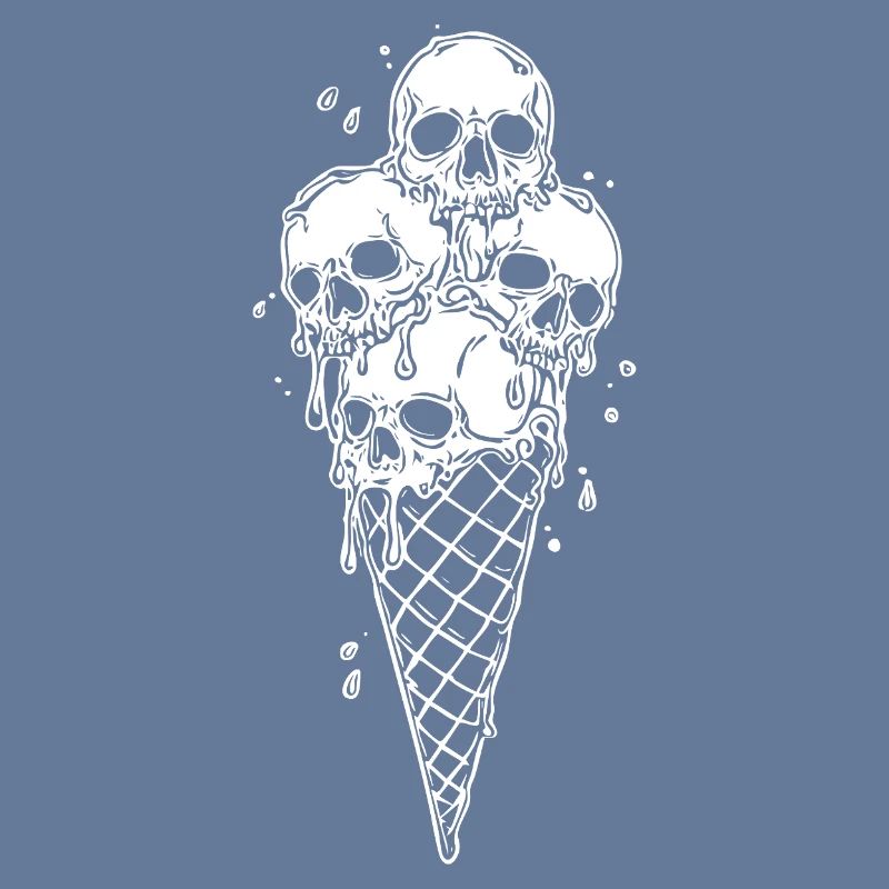 Skelett-Eiscreme Kunst