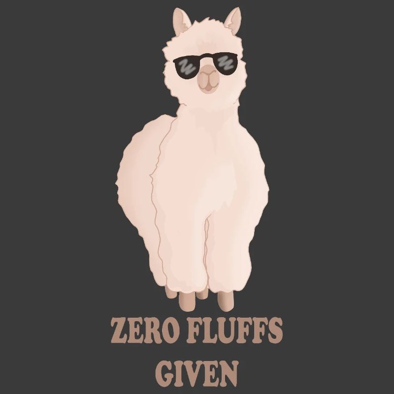 Zero Fluffs Given – Fluffiges Alpaka mit Sonnenbri