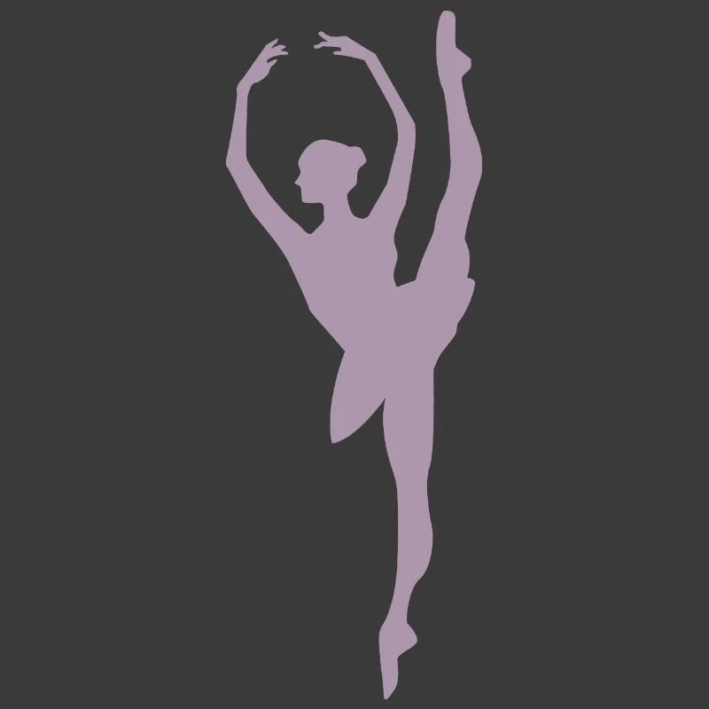 Minimalist Ballet Dancer Silhouette