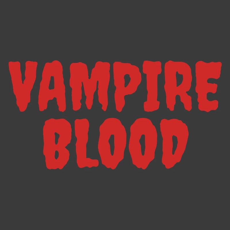 Vampire Blood Horror Typography Design