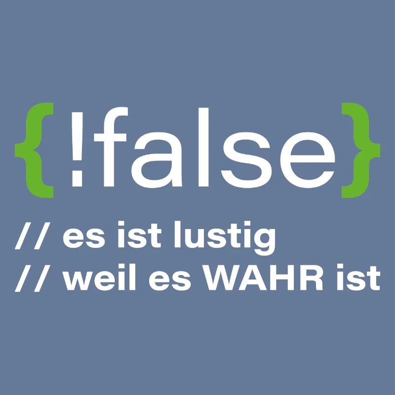 false - Lustiger Programmierer Spruch