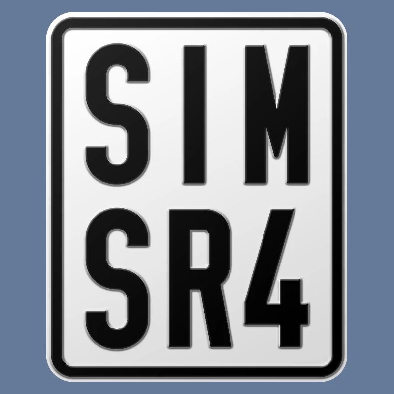 Plaque d’immatriculation du cyclomoteur Simson SR4